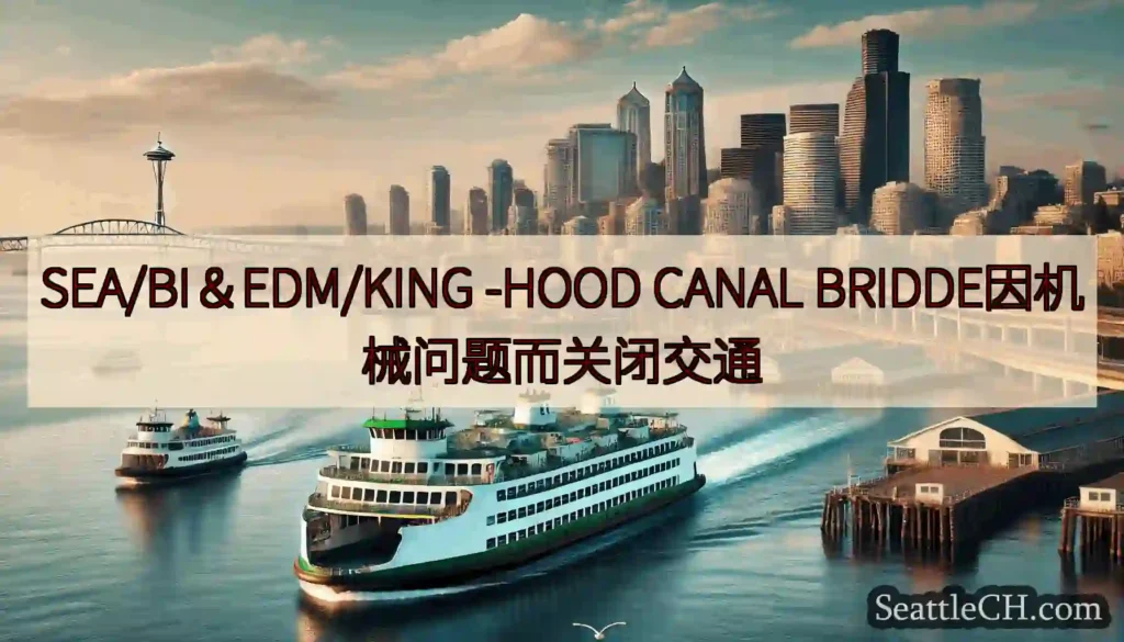 SEA/BI＆EDM/KING -HOOD CANAL BRIDDE因机械问题而关闭交通