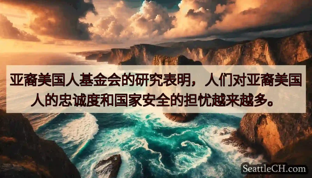 亚裔美国人基金会的研究表明，人们对亚裔美国人的忠诚度和国家安全的担忧越来越多。