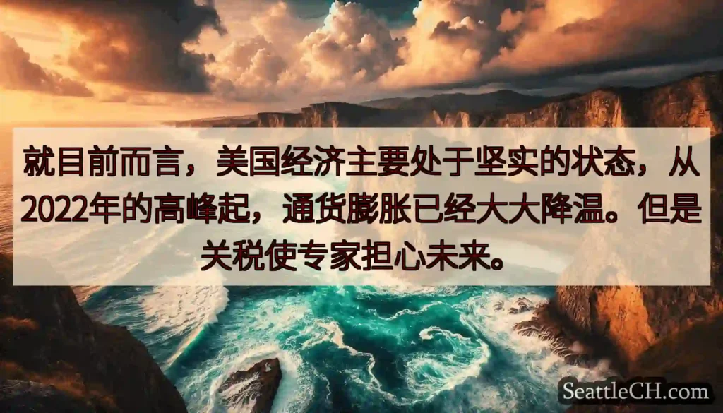 就目前而言，美国经济主要处于坚实的状态，从2022年的高峰起，通货膨胀已经大大降温。但是关税使专家担