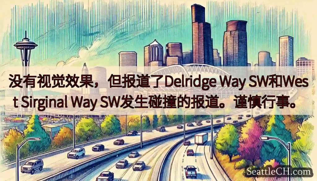 没有视觉效果，但报道了Delridge Way SW和West Sirginal Way