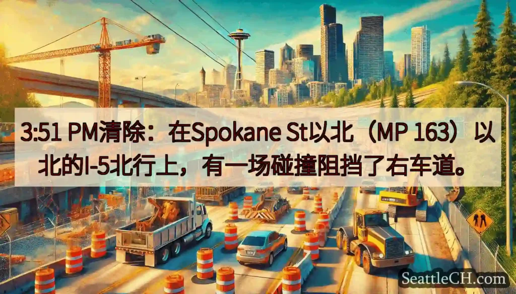 3:51 PM清除：在Spokane St以北（MP