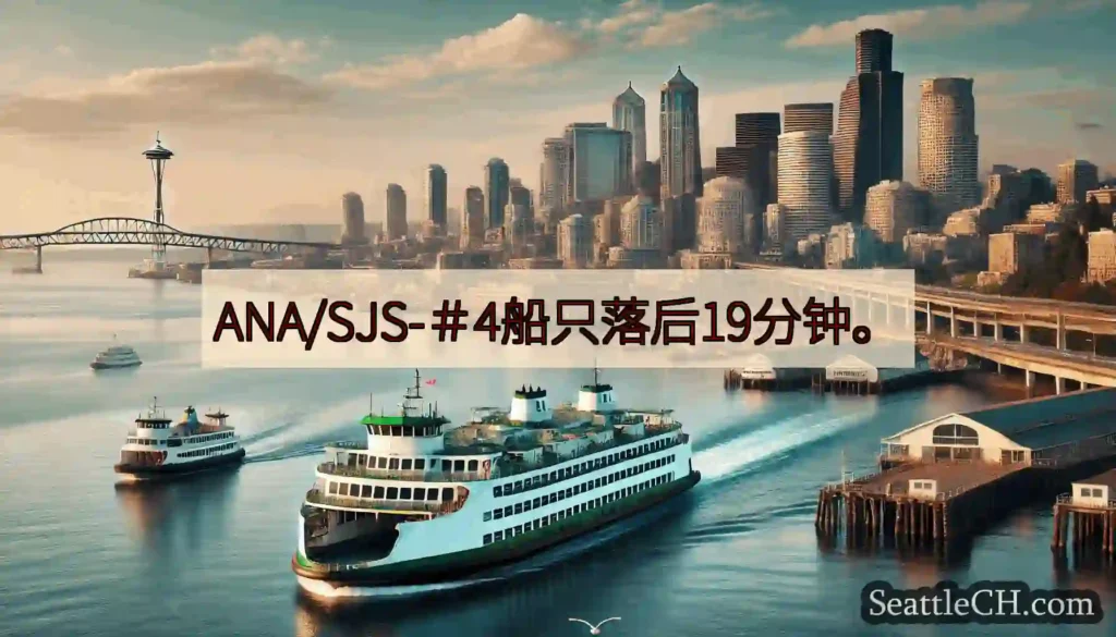 ANA/SJS-＃4船只落后19分钟。https://wsdot.com/ferries/sched