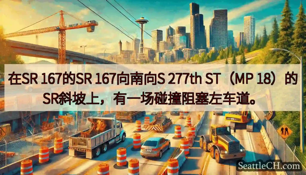 在SR 167的SR 167向南向S 277th ST（MP