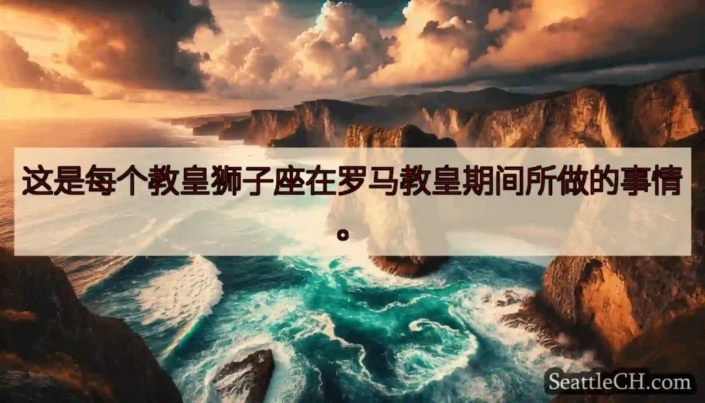 这是每个教皇狮子座在罗马教皇期间所做的事情。