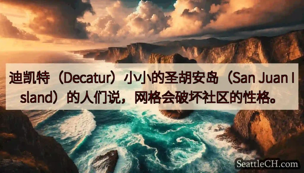 迪凯特(Decatur)小小的圣胡安岛(San Juan