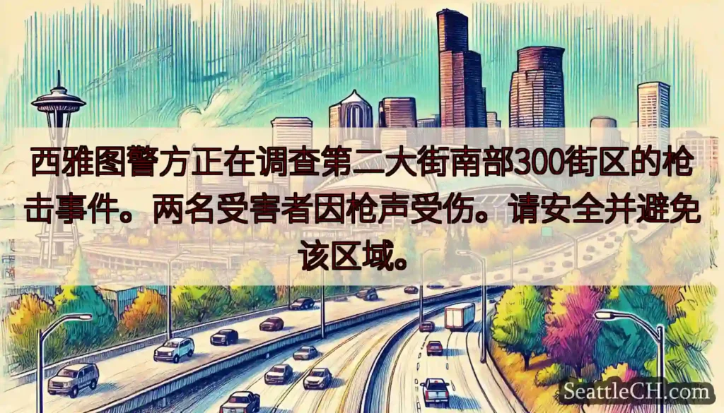 西雅图警方正在调查第二大街南部300街区的枪击事件。两名受害者因枪声受伤。请安全并避免该区域。