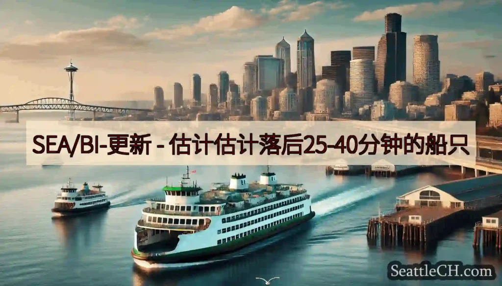 SEA/BI-更新 - 估计估计落后25-40分钟的船只