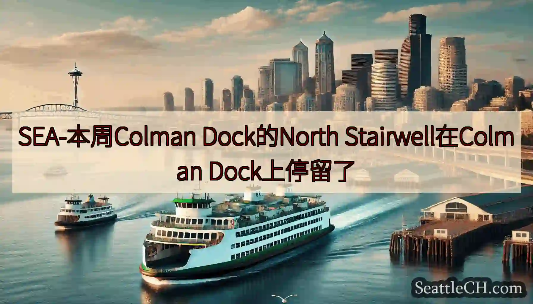 SEA-本周Colman Dock的North Stairwell在Colman