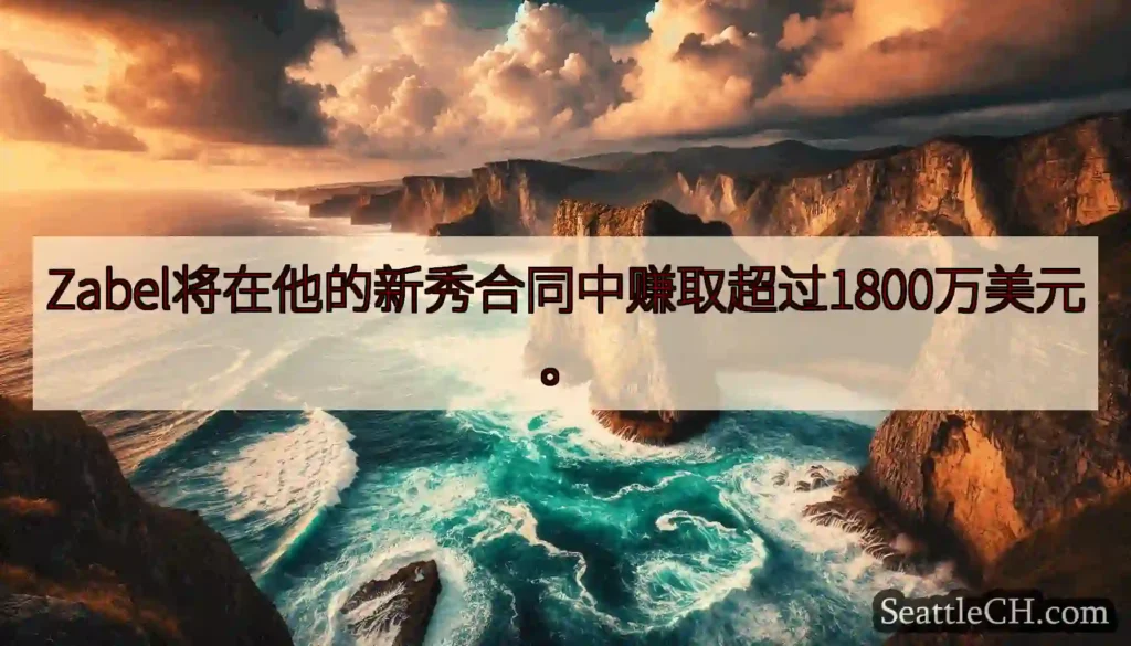 Zabel将在他的新秀合同中赚取超过1800万美元。
