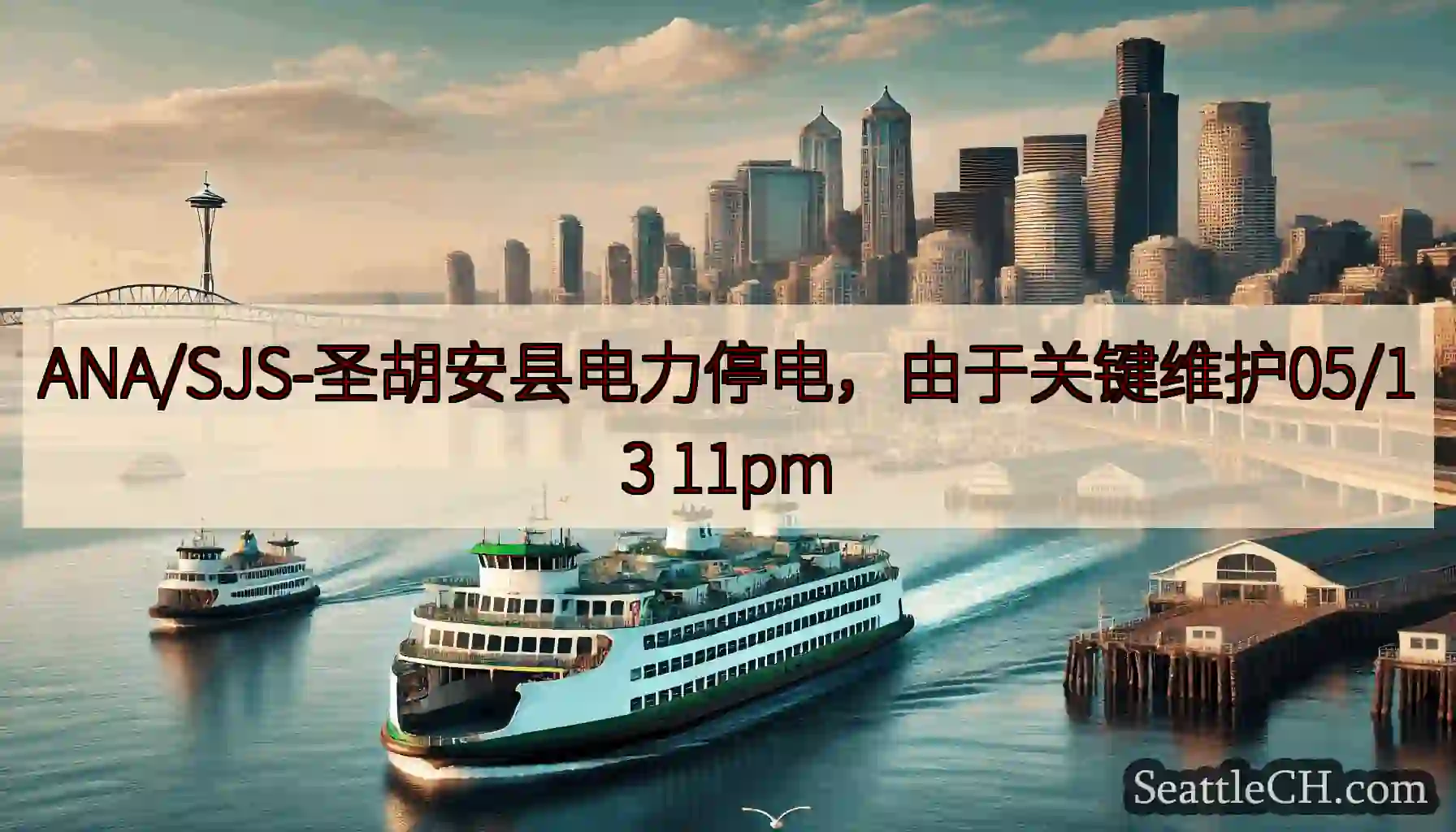 ANA/SJS-圣胡安县电力停电，由于关键维护05/13 11pm