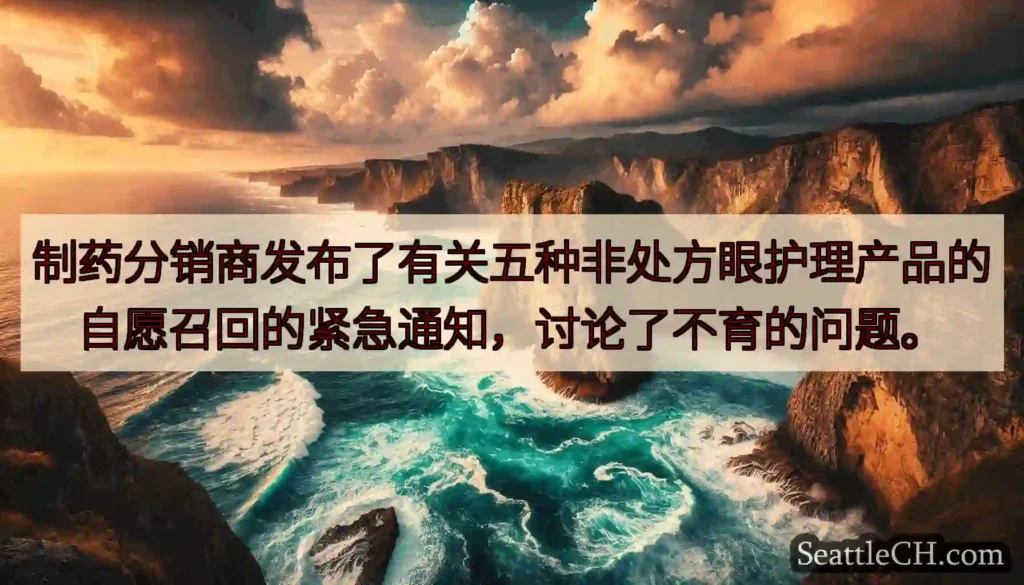 制药分销商发布了有关五种非处方眼护理产品的自愿召回的紧急通知，讨论了不育的问题。