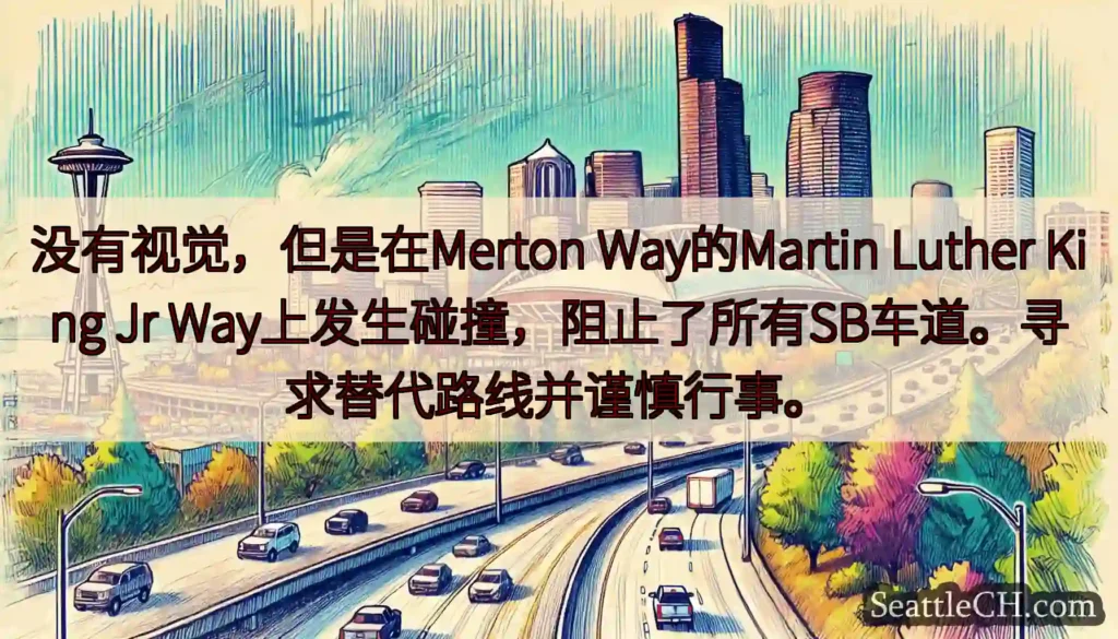 没有视觉，但是在Merton Way的Martin Luther King Jr
