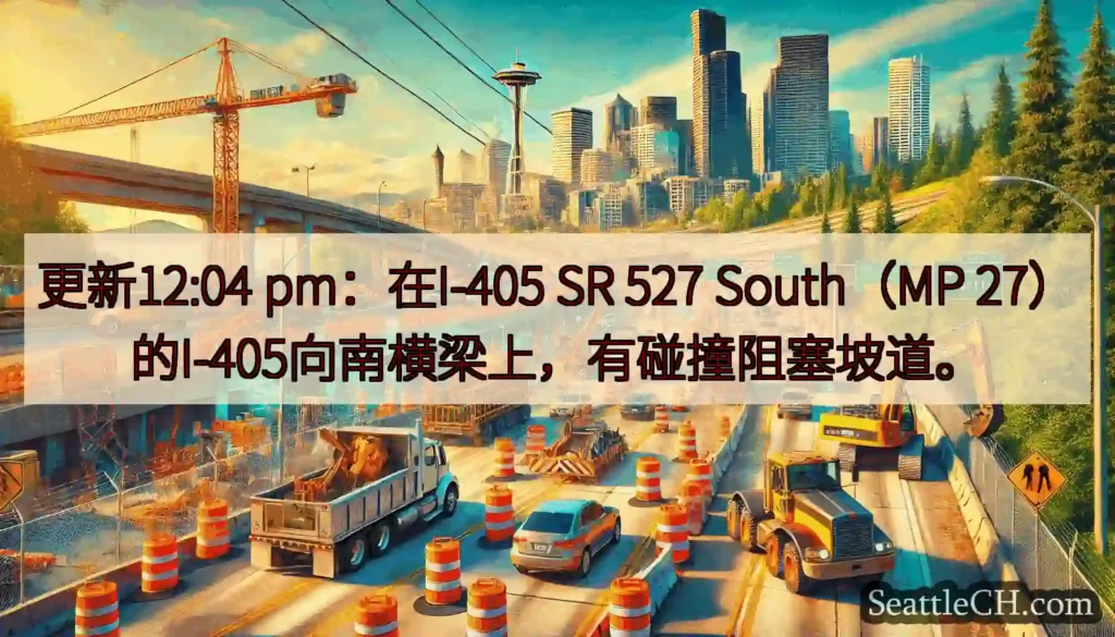 更新12:04 pm：在I-405 SR 527 South（MP