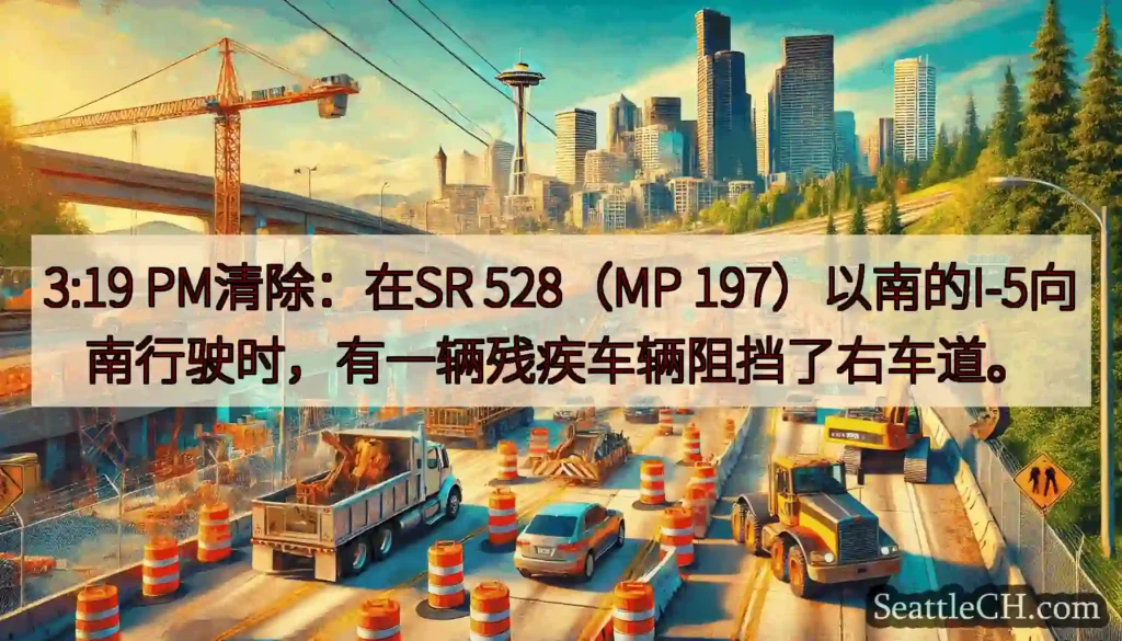 3:19 PM清除：在SR 528（MP