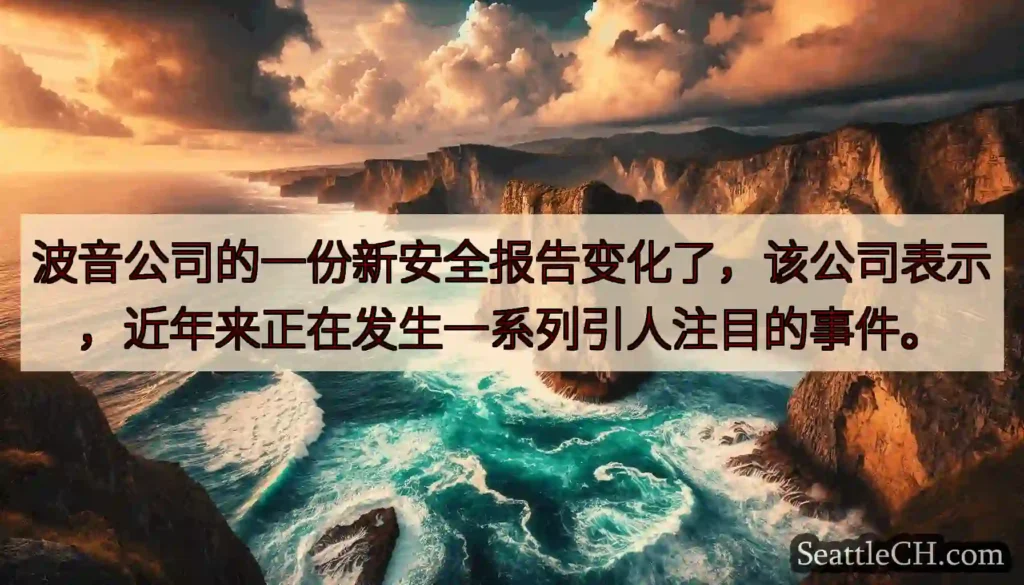 波音公司的一份新安全报告变化了，该公司表示，近年来正在发生一系列引人注目的事件。