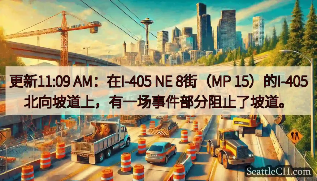 更新11:09 AM：在I-405 NE 8街（MP