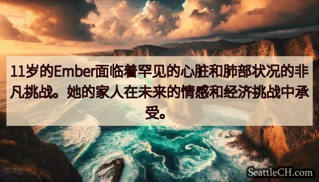 11岁的Ember面临着罕见的心脏和肺部状况的非凡挑战。她的家人在未来的情感和经济挑战中承受。
