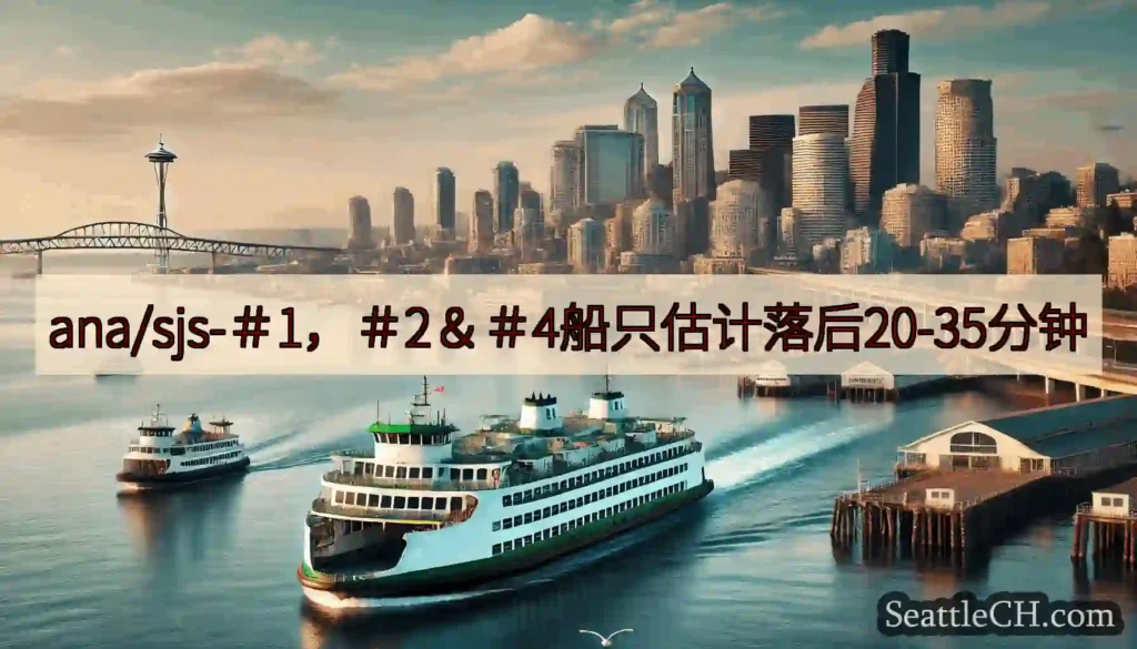 ana/sjs-＃1，＃2＆＃4船只估计落后20-35分钟https://wsdot.com/fer