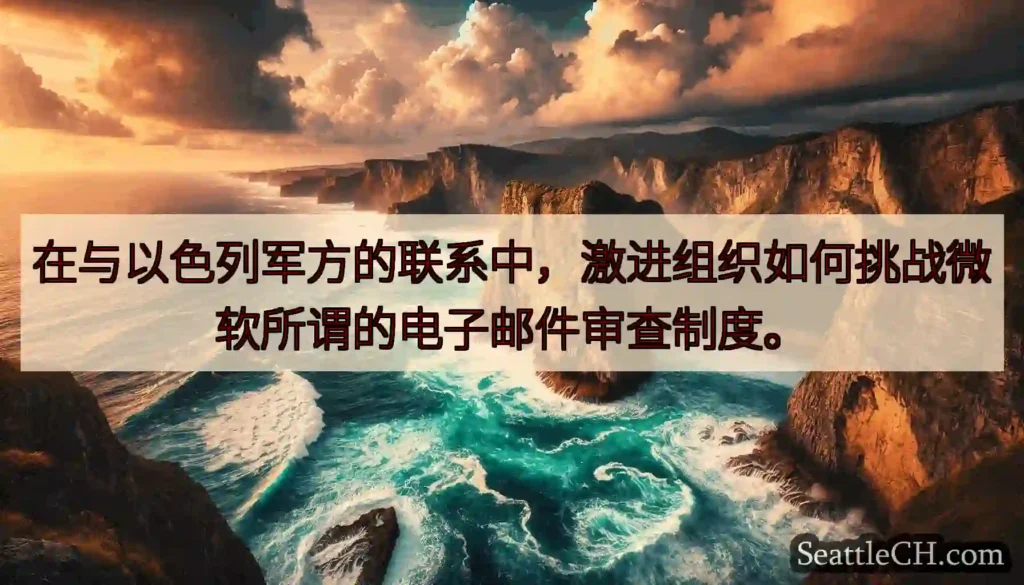 在与以色列军方的联系中，激进组织如何挑战微软所谓的电子邮件审查制度。