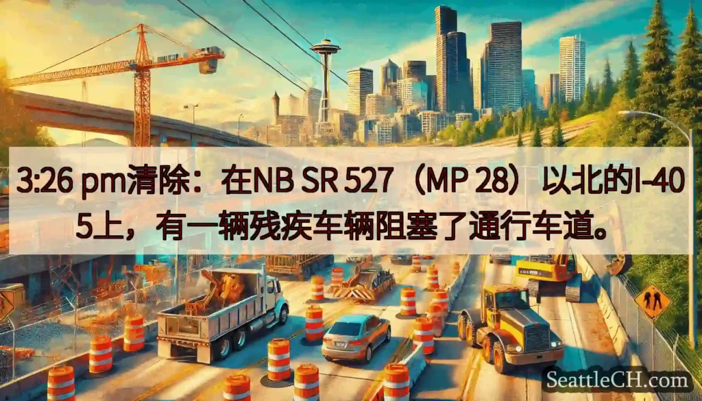 3:26 pm清除：在NB SR 527（MP