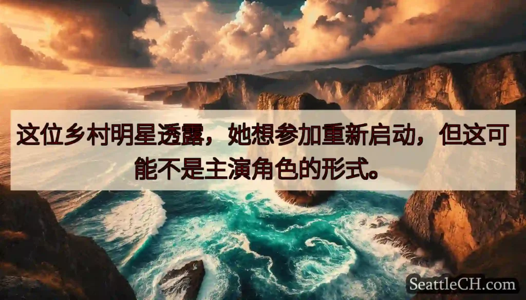 这位乡村明星透露，她想参加重新启动，但这可能不是主演角色的形式。