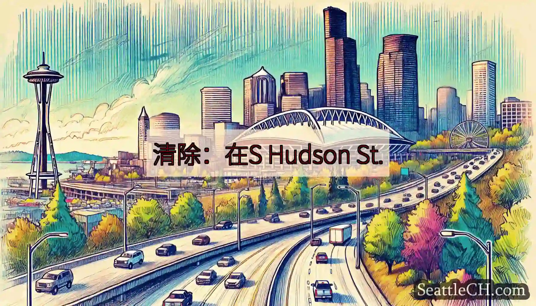 清除：在S Hudson St.