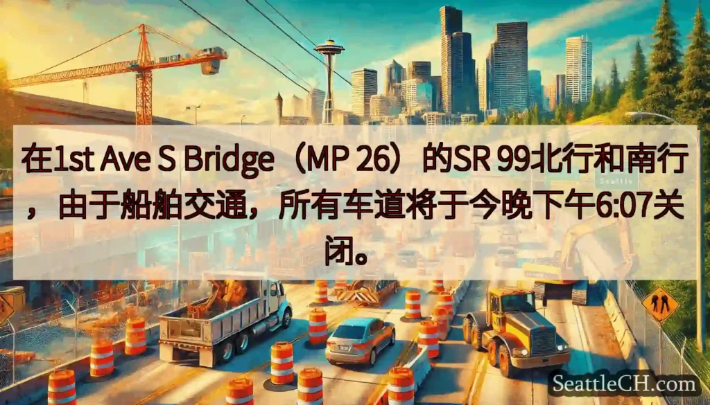 在1st Ave S Bridge（MP 26）的SR