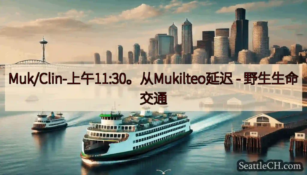 Muk/Clin-上午11:30。从Mukilteo延迟 - 野生生命交通