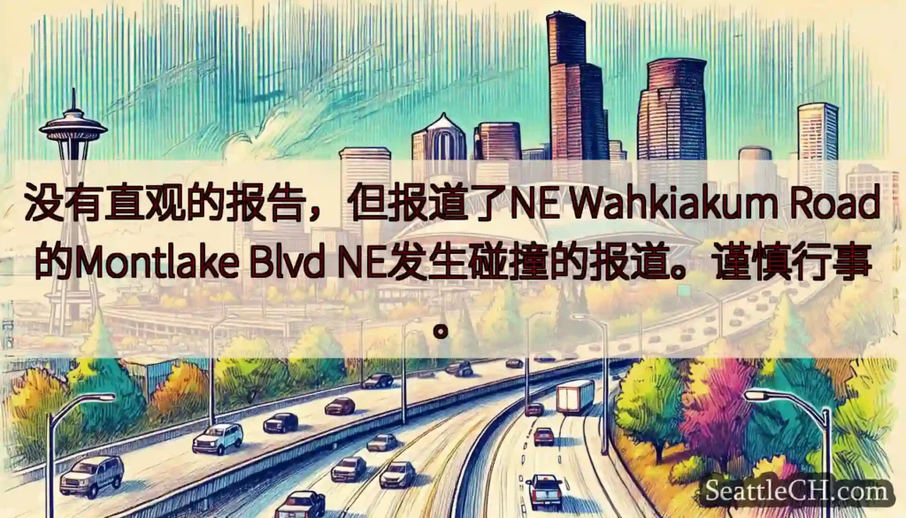 没有直观的报告，但报道了NE Wahkiakum Road的Montlake Blvd