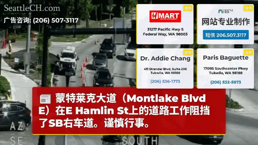 蒙特莱克大道（Montlake Blvd E）在E Hamlin
