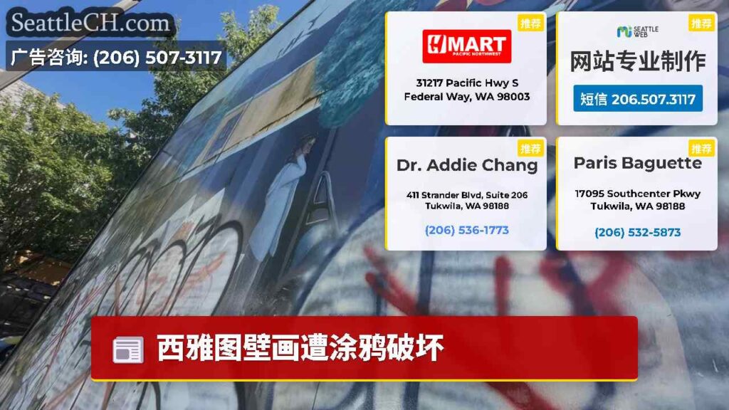 西雅图壁画遭涂鸦破坏