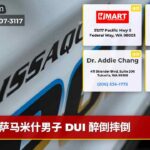 萨马米什男子 DUI 醉倒摔倒