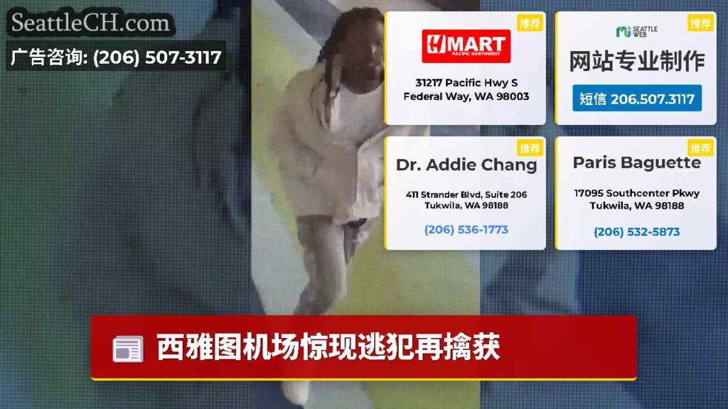 西雅图机场惊现逃犯再擒获