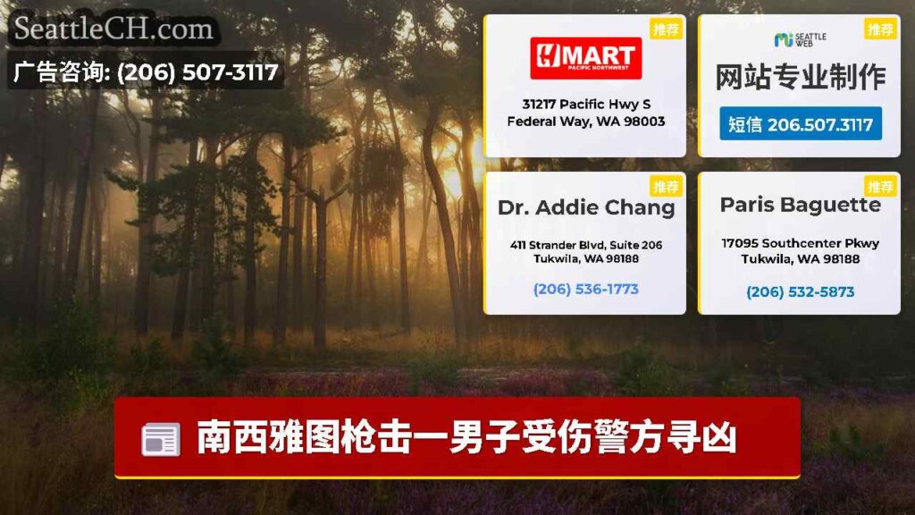 南西雅图枪击一男子受伤警方寻凶