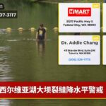 西尔维亚湖大坝裂缝降水平警戒