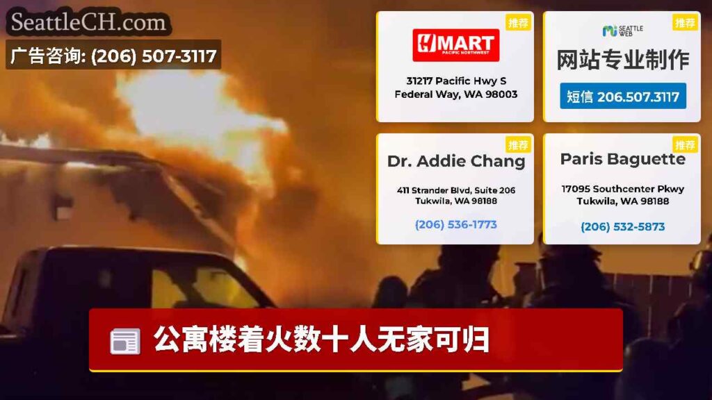 公寓楼着火数十人无家可归