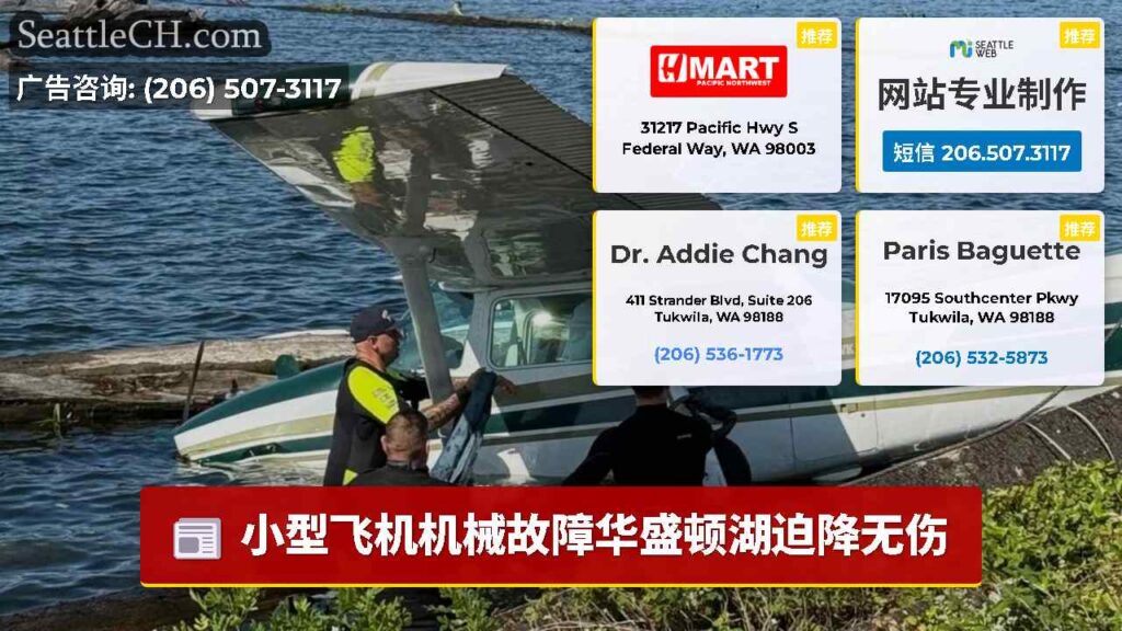 小型飞机机械故障华盛顿湖迫降无伤