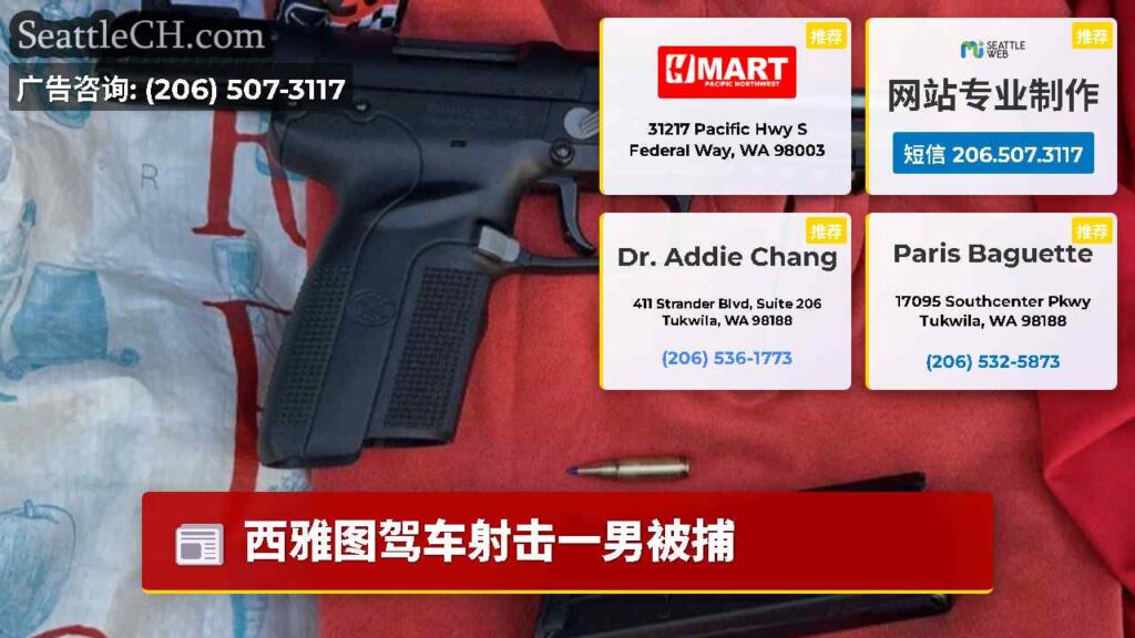 西雅图驾车射击一男被捕