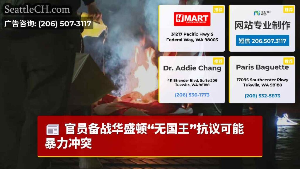 官员备战华盛顿“无国王”抗议可能暴力冲突