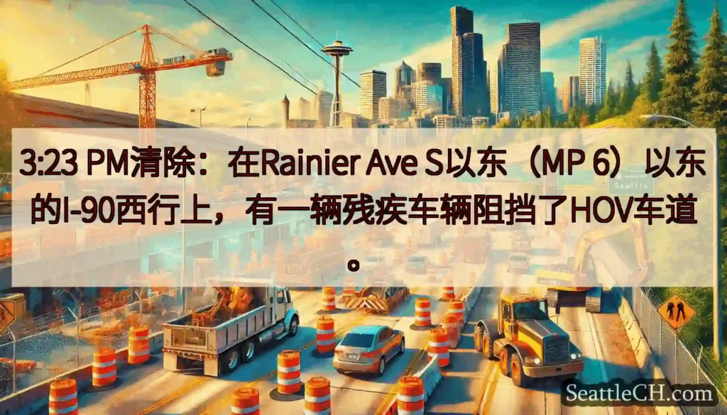 3:23 PM清除：在Rainier Ave S以东（MP