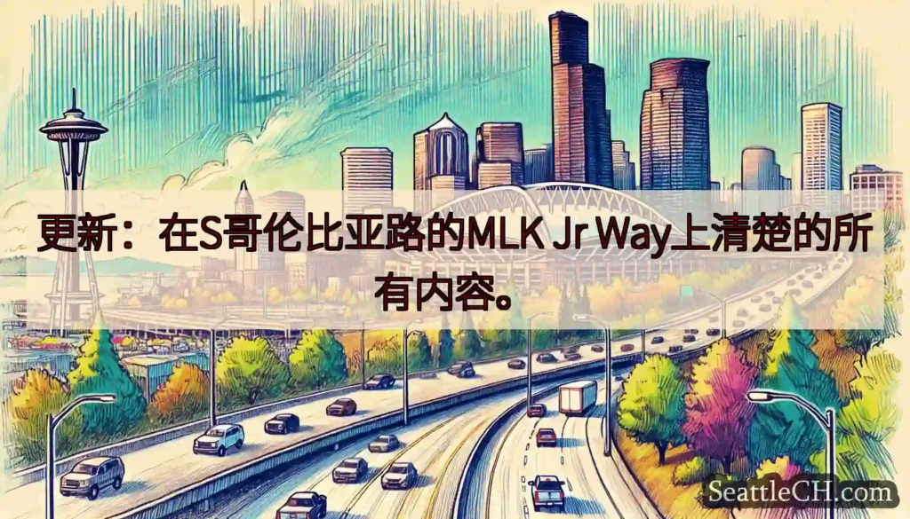 更新：在S哥伦比亚路的MLK Jr Way上清楚的所有内容。