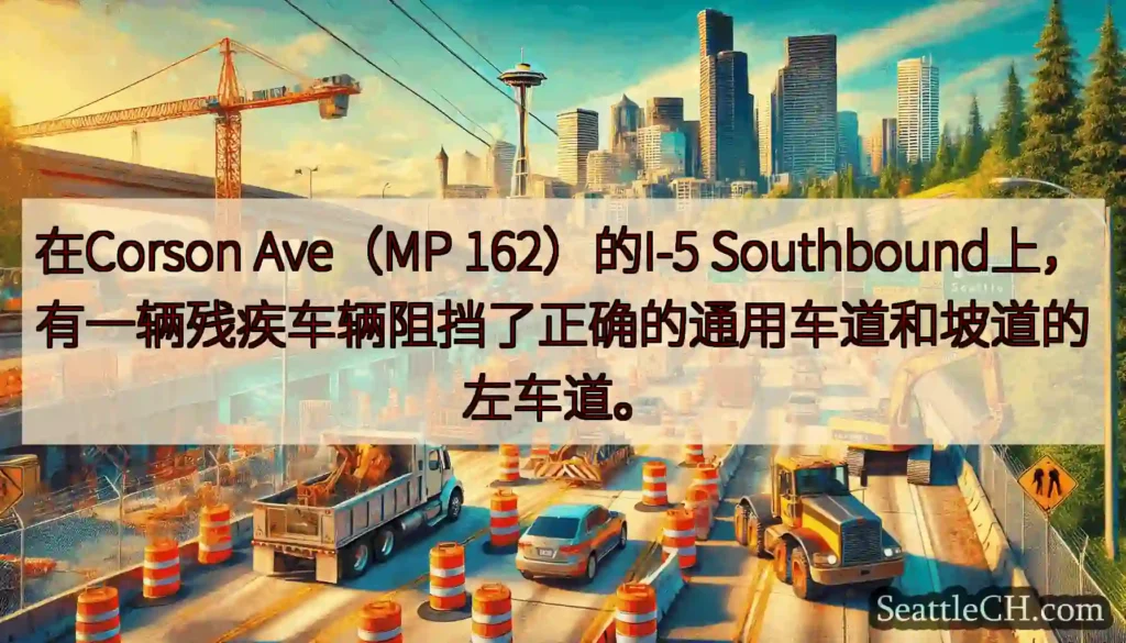 在Corson Ave（MP 162）的I-5