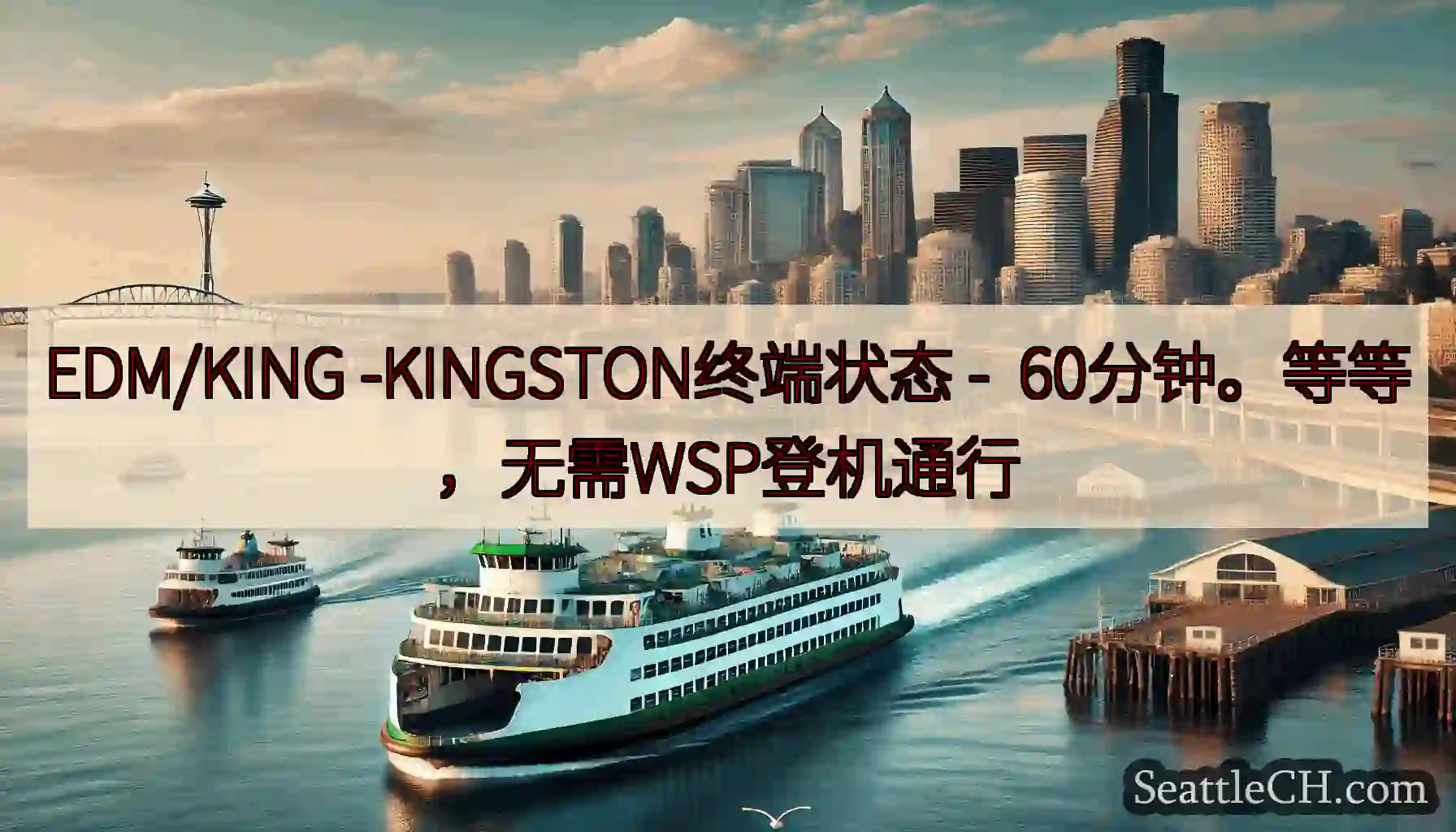 EDM/KING -KINGSTON终端状态 -  60分钟。等等，无需WSP登机通行