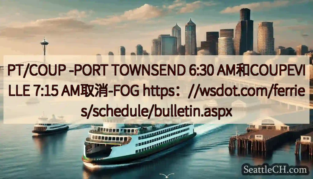 PT/COUP -PORT TOWNSEND 6:30 AM和COUPEVILLE 7:15