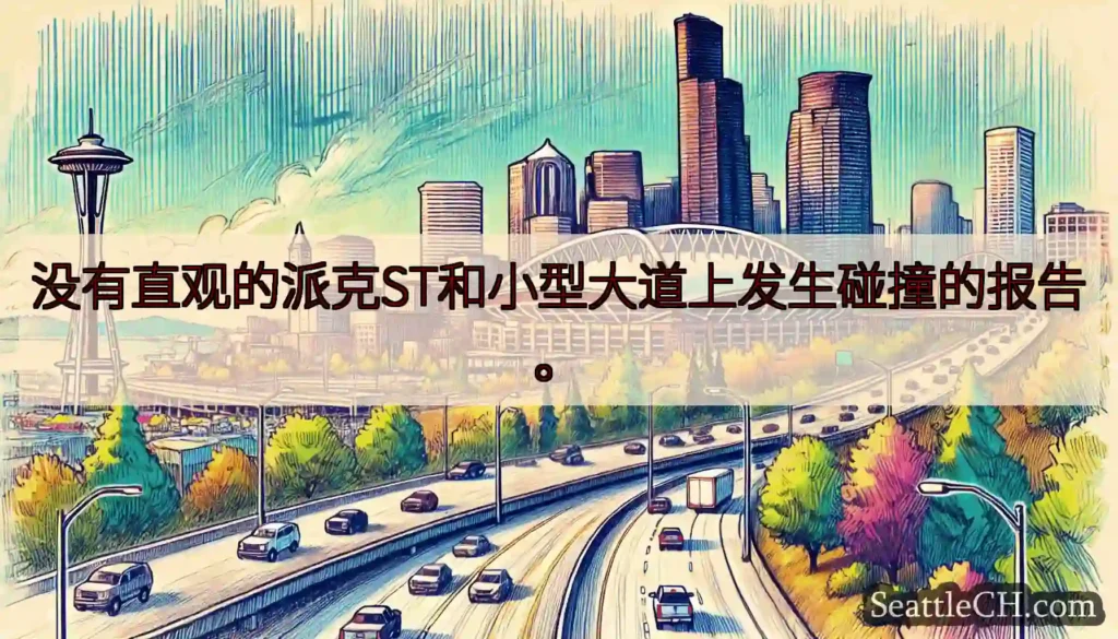 没有直观的派克ST和小型大道上发生碰撞的报告。