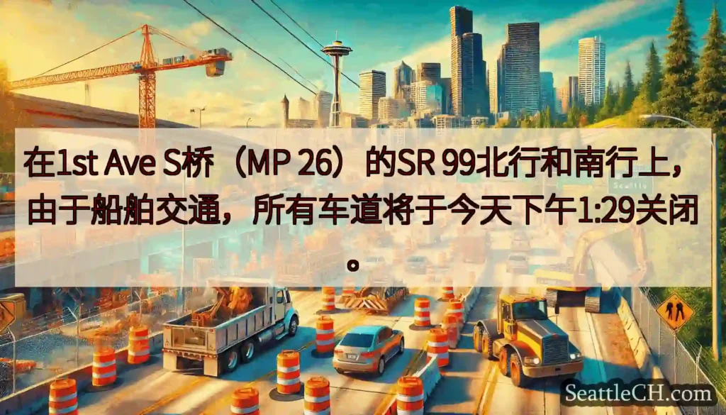 在1st Ave S桥（MP 26）的SR