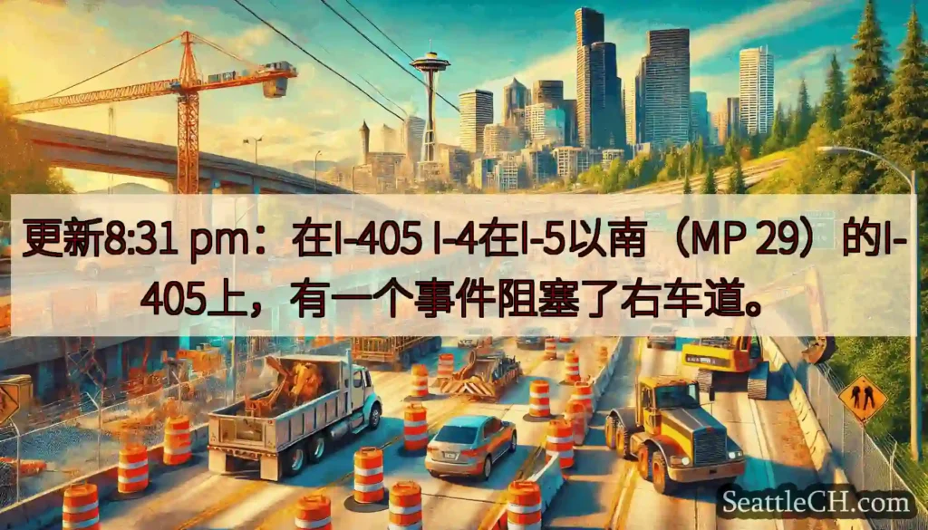 更新8:31 pm：在I-405 I-4在I-5以南（MP