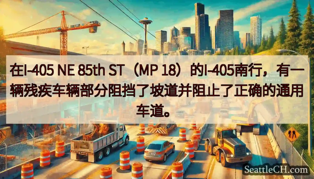 在I-405 NE 85th ST（MP