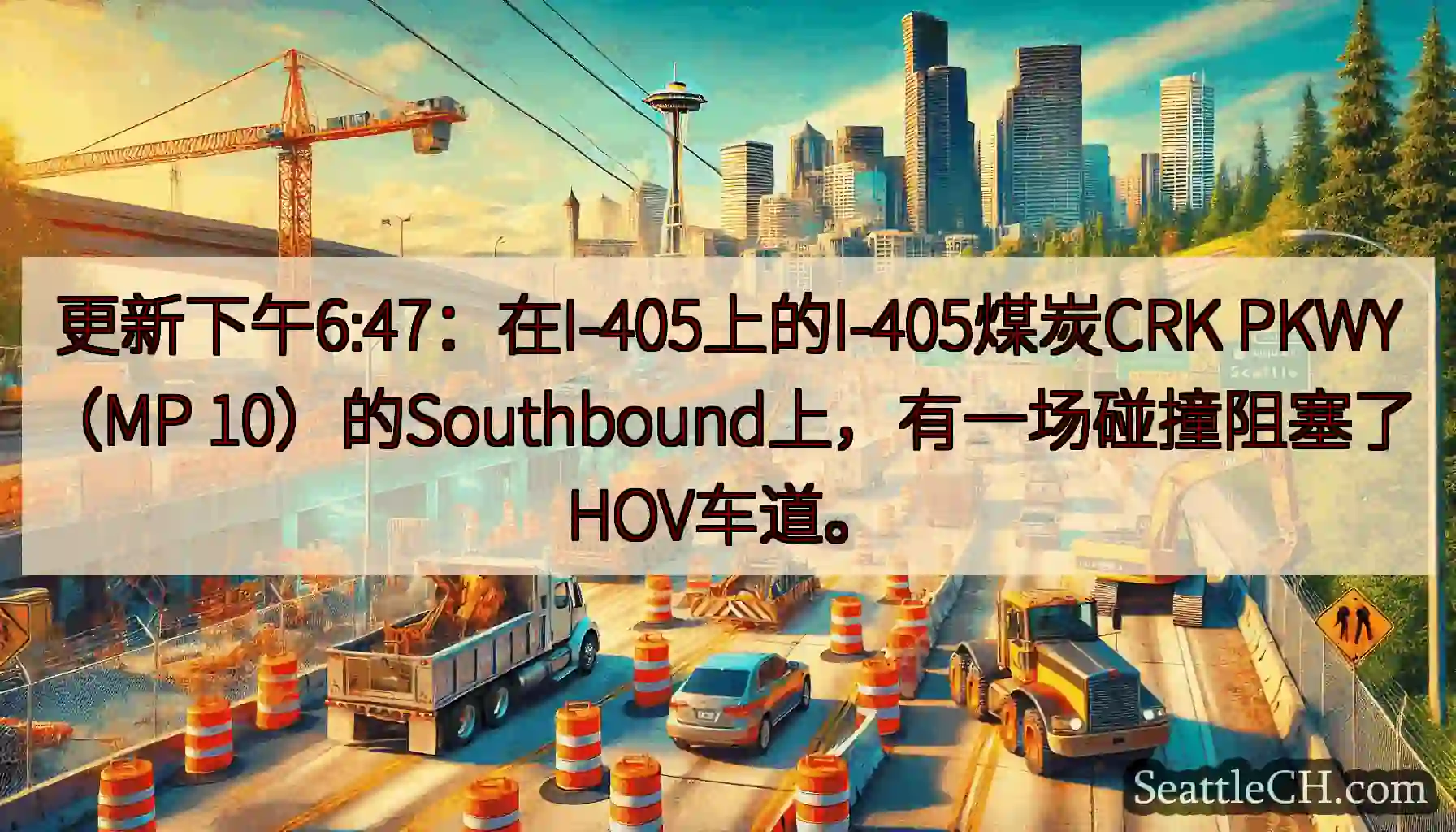 更新下午6:47：在I-405上的I-405煤炭CRK PKWY（MP