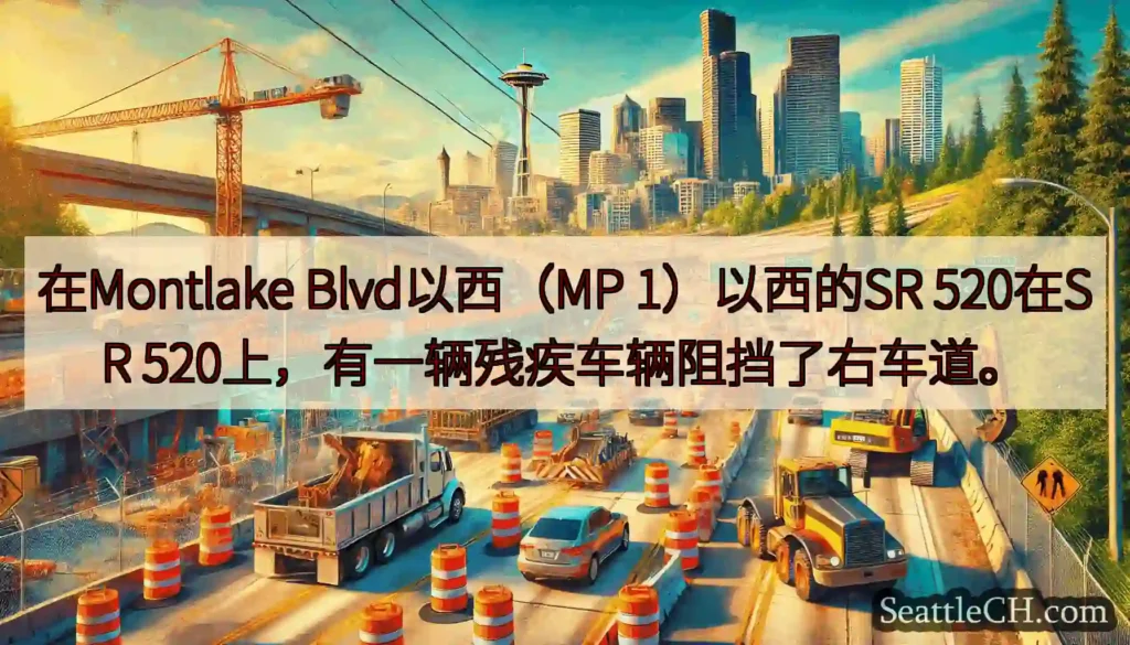 在Montlake Blvd以西（MP 1）以西的SR 520在SR